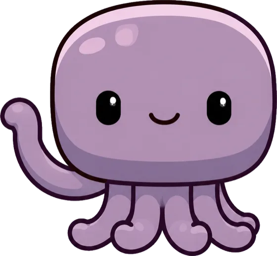 Otto, the eCue octopus, waving